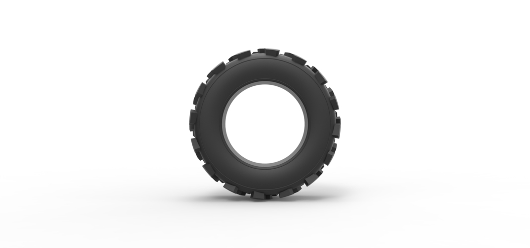 Diecast offroad tire 61 Scale 1:25 3D Print 516041