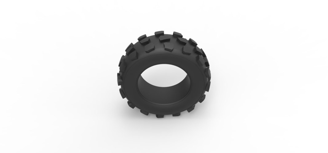 Diecast offroad tire 61 Scale 1:25 3D Print 516042