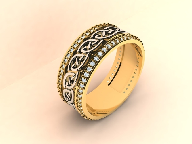 Celtic knot ring 004 3D Print 516045