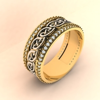 Small Celtic knot ring 004 3D Printing 516045