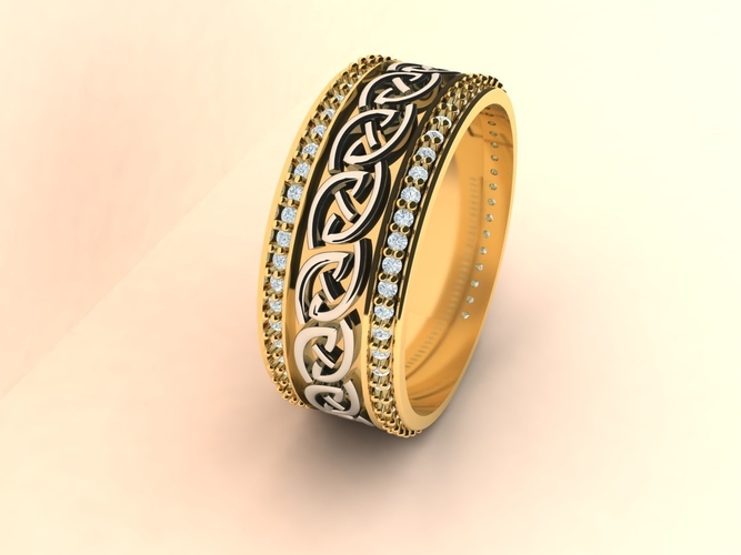 Celtic knot ring 004 3D Print 516048