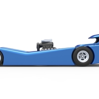 Front engine old school dragster with shell Version 6 Scale 1:25 - Thumbnail 9