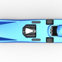 Front engine old school dragster with shell Version 6 Scale 1:25 - Thumbnail 11