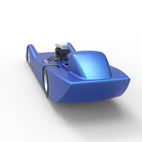 Front engine old school dragster with shell Version 6 Scale 1:25 - Thumbnail 13