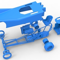 Front engine old school dragster with shell Version 6 Scale 1:25 - Thumbnail 17