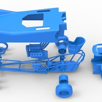 Front engine old school dragster with shell Version 6 Scale 1:25 - Thumbnail 21