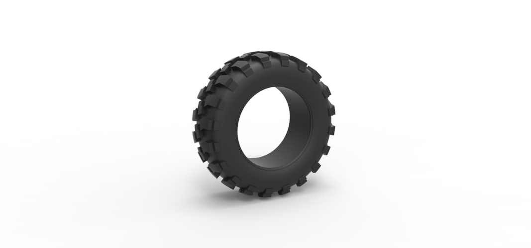 Diecast offroad tire 62 Scale 1:25 3D Print 516074