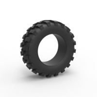 Small Diecast offroad tire 62 Scale 1:25 3D Printing 516074