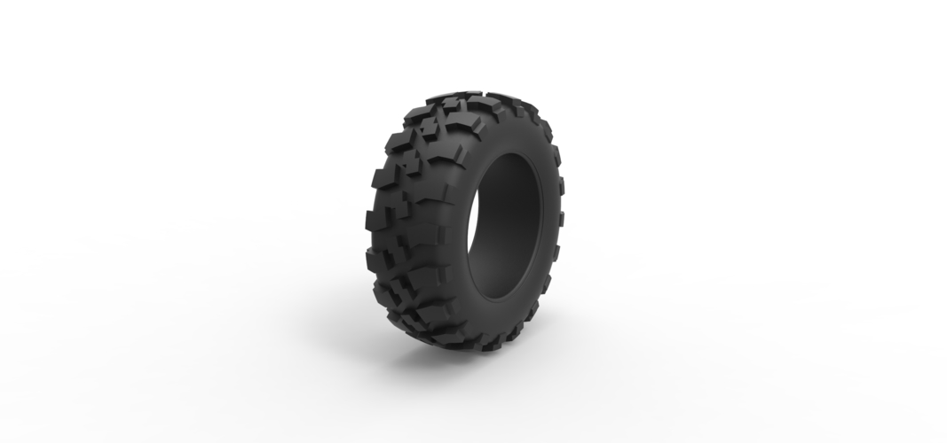 Diecast offroad tire 62 Scale 1:25 3D Print 516075