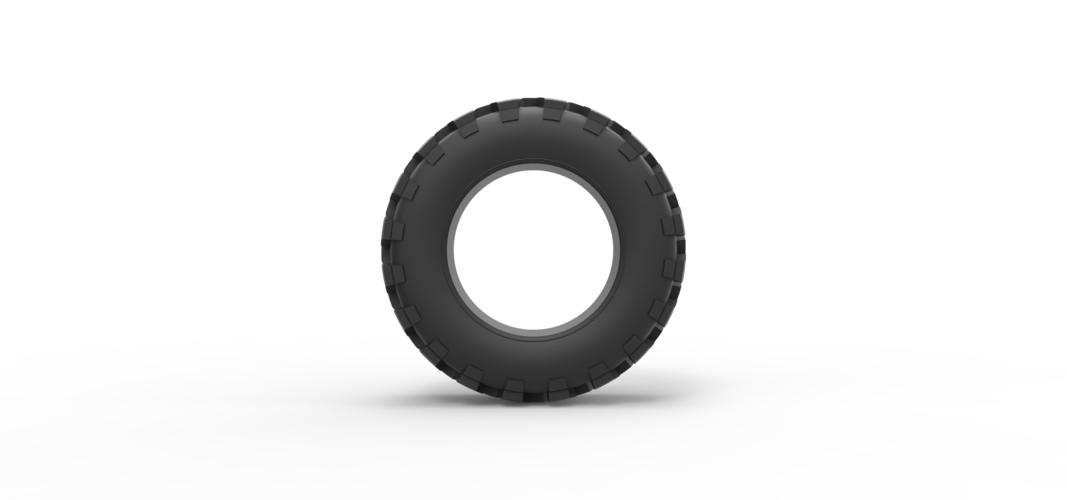 Diecast offroad tire 62 Scale 1:25 3D Print 516078