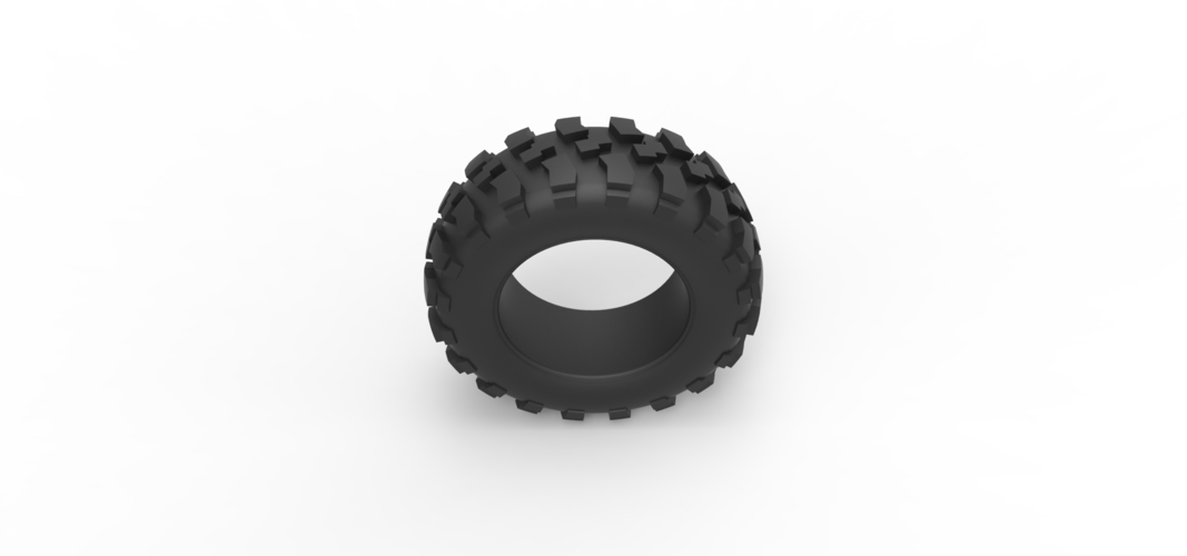 Diecast offroad tire 62 Scale 1:25 3D Print 516079