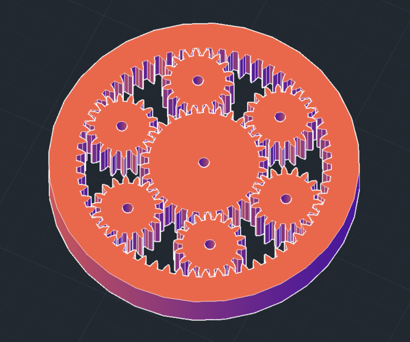 planetray rotary gear 3D Print 516115