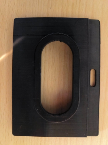 Card/Badge holder with Token/2FA slot 3D Print 516147