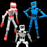 EASY TO PRINT - ACTION FIGURE (FULLY ARTICULATED PLA) - Thumbnail 2