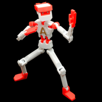 EASY TO PRINT - ACTION FIGURE (FULLY ARTICULATED PLA) - Thumbnail 4