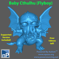 Small Baby Cthulhu, version 2 3D Printing 516361