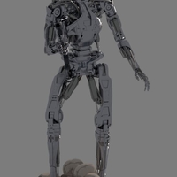 Small T-800 Terminator 2 Judgment Day High Detal  3D Printing 516386