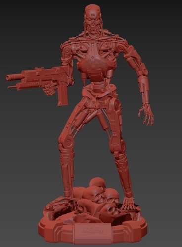 T-800 Terminator 2 Judgment Day High Detal  3D Print 516388