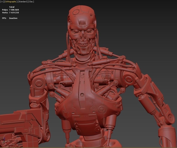 T-800 Terminator 2 Judgment Day High Detal  3D Print 516389