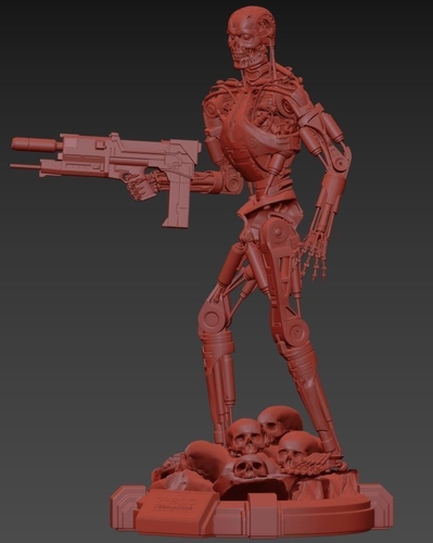 T-800 Terminator 2 Judgment Day High Detal  3D Print 516393