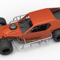 Asphalt Modified stock car Scale 1:25 - Thumbnail 4