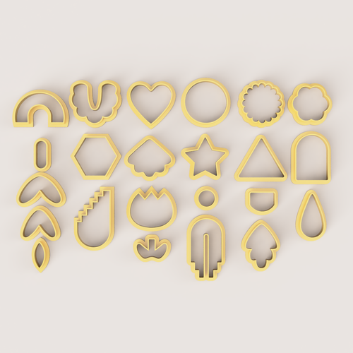 MEGA SUPER POLYMER CLAY CUTTER SET 3D Print 516504