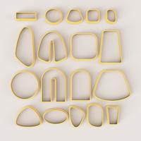 MEGA SUPER POLYMER CLAY CUTTER SET - Thumbnail 18