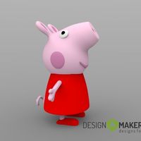 Small Peppa pig 3D Printing 51651