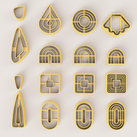 MEGA SUPER POLYMER CLAY CUTTER SET - Thumbnail 23