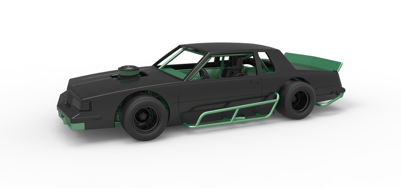 Vintage Asphalt Modified stock car 1:25