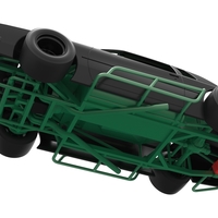 Vintage Asphalt Modified stock car 1:25 - Thumbnail 2