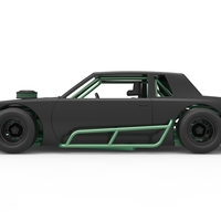 Vintage Asphalt Modified stock car 1:25 - Thumbnail 8