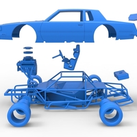 Vintage Asphalt Modified stock car 1:25 - Thumbnail 20