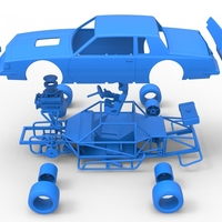 Vintage Asphalt Modified stock car 1:25 - Thumbnail 21