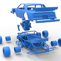 Vintage Asphalt Modified stock car 1:25 - Thumbnail 23