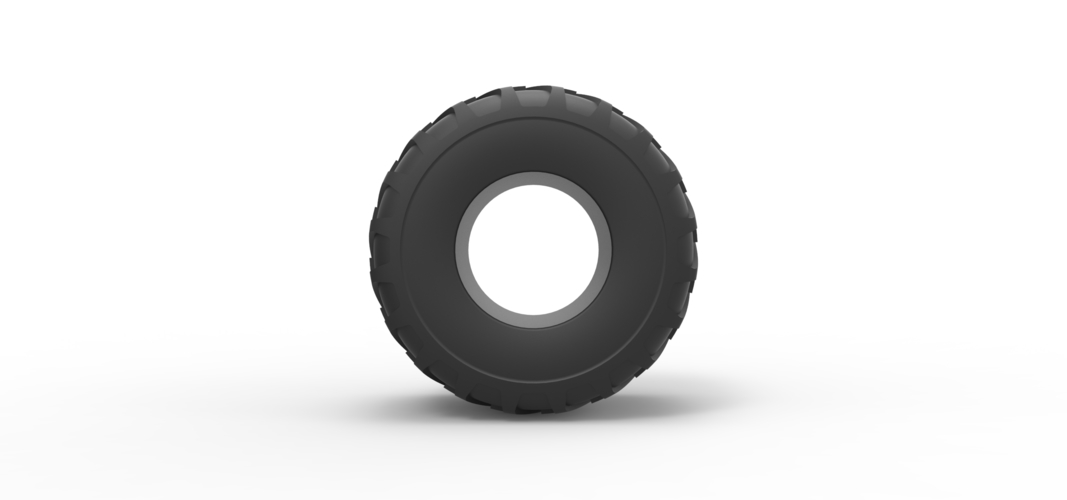 Diecast Monster Jam tire 23 Scale 1:25 3D Print 516661