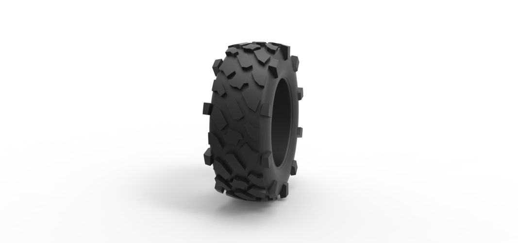 Diecast offroad tire 64 Scale 1:25 3D Print 516676