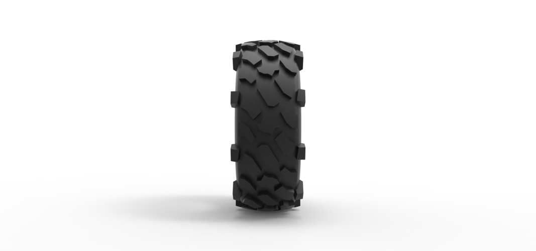 Offroad tire 64 Scale 1:25 3D Print 516677