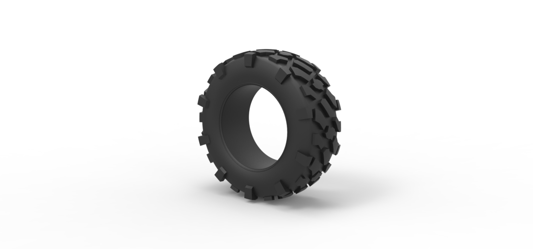 Offroad tire 64 Scale 1:25 3D Print 516680