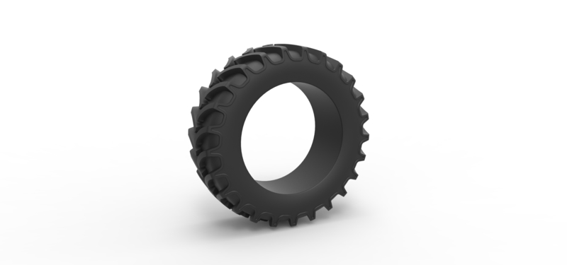 Tractor tire 15 Scale 1:25