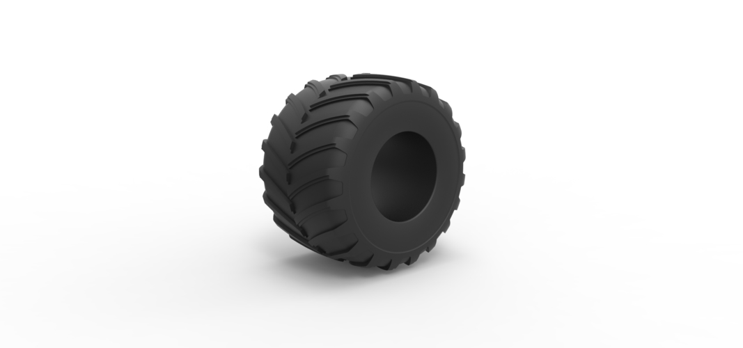 Diecast Monster Jam tire 24 Scale 1:25 3D Print 516803