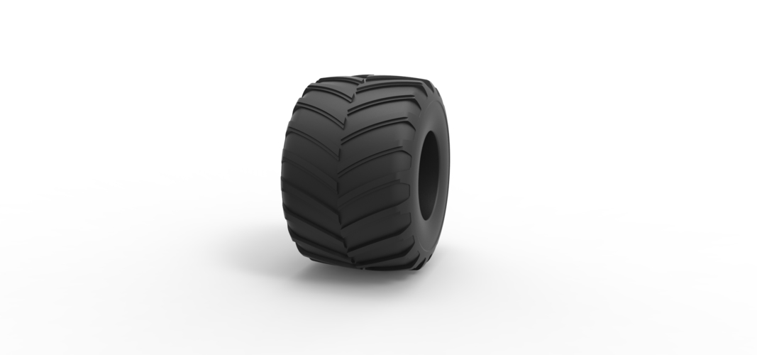 Diecast Monster Jam tire 24 Scale 1:25 3D Print 516804