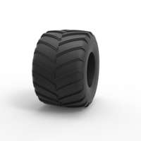 Diecast Monster Jam tire 24 Scale 1:25 - Thumbnail 3