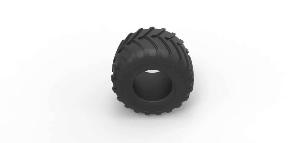 Diecast Monster Jam tire 24 Scale 1:25 3D Print 516807