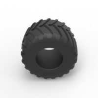 Diecast Monster Jam tire 24 Scale 1:25 - Thumbnail 6