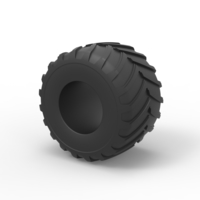 Diecast Monster Jam tire 24 Scale 1:25 - Thumbnail 7
