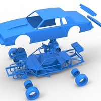 Vintage NASCAR race car Scale 1:25 - Thumbnail 17