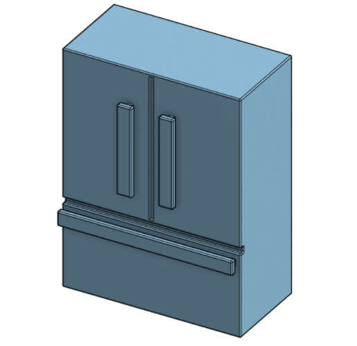 Mini Fridge Model 3D Print 516910