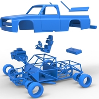 Vintage NASCAR race truck Scale 1:25 - Thumbnail 16