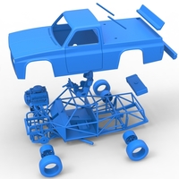 Vintage NASCAR race truck Scale 1:25 - Thumbnail 17